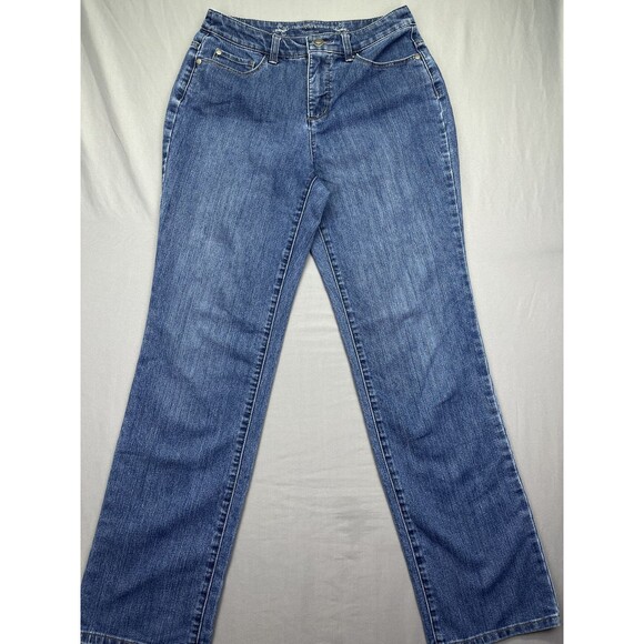 Christopher & Banks Jeans Straight Leg Classic Fit Denim Medium Wash Womens 28.5 - Picture 1 of 16